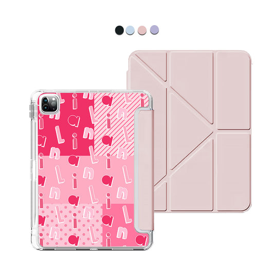 iPad / Android Tab Y-Fold Flip Cover - CUSTOM MONOGRAM 3.0 Abstract 2.0