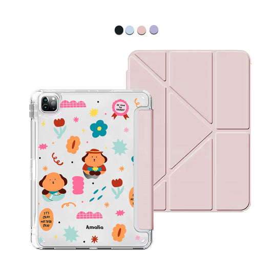 iPad / Android Tab Y-Fold Flip Cover - Selflove Garden