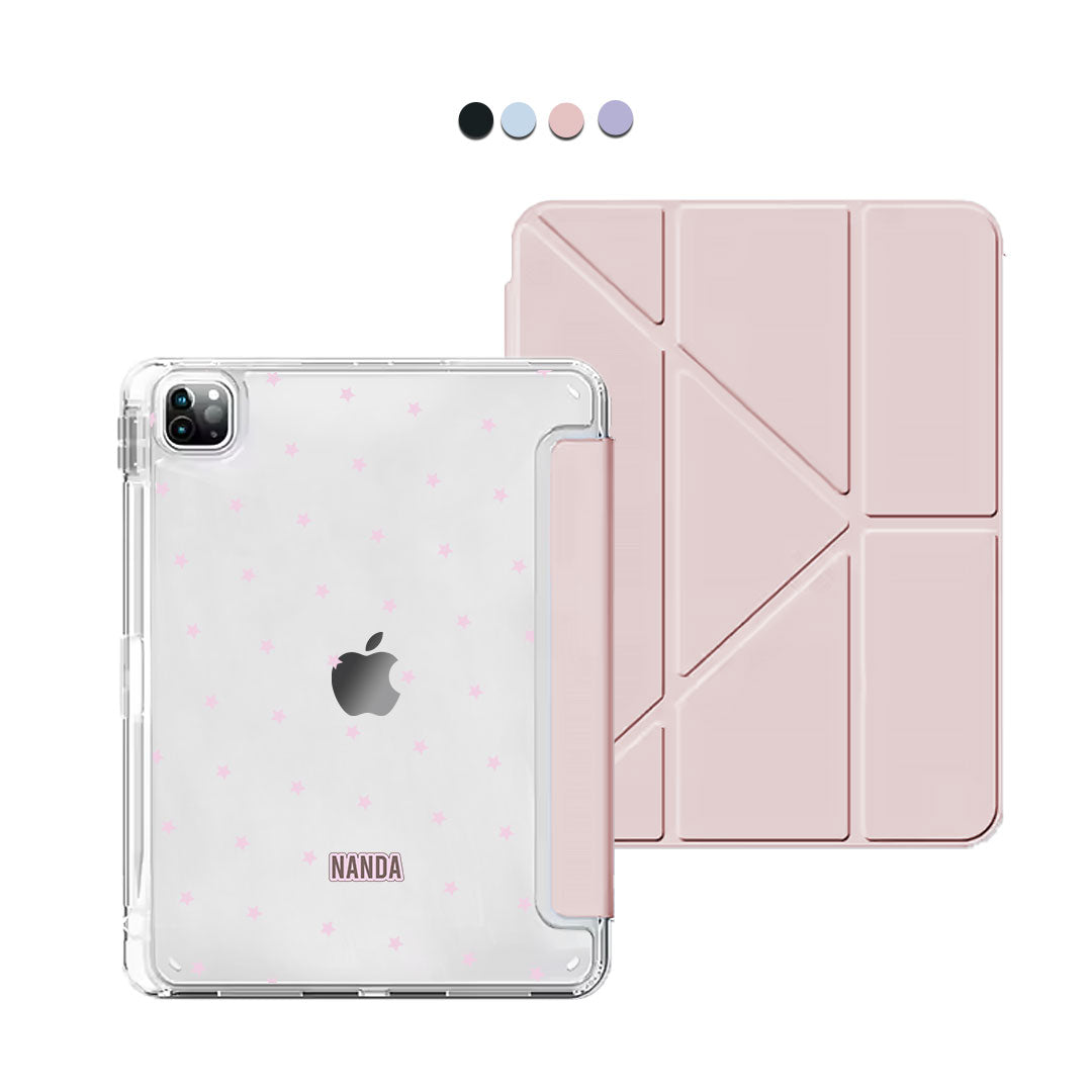 iPad / Android Tab Y-Fold Flip Cover - Choco sparkles