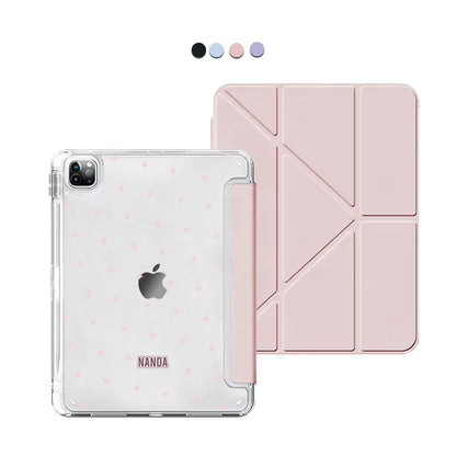 iPad / Android Tab Y-Fold Flip Cover - Choco sparkles