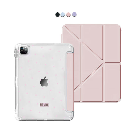iPad / Android Tab Y-Fold Flip Cover - Choco sparkles