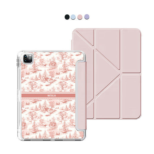 iPad / Android Tab Y-Fold Flip Cover - Toile du Juoy Country Side