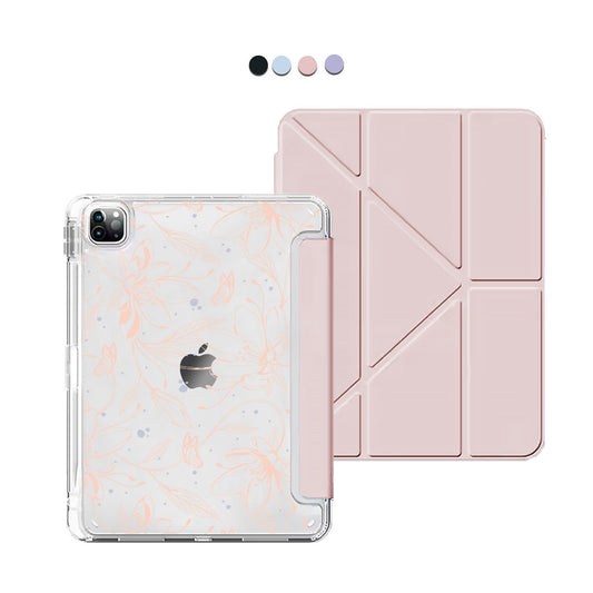 iPad / Android Tab Y-Fold Flip Cover - Sketchy Flower & Butterfly 1.0