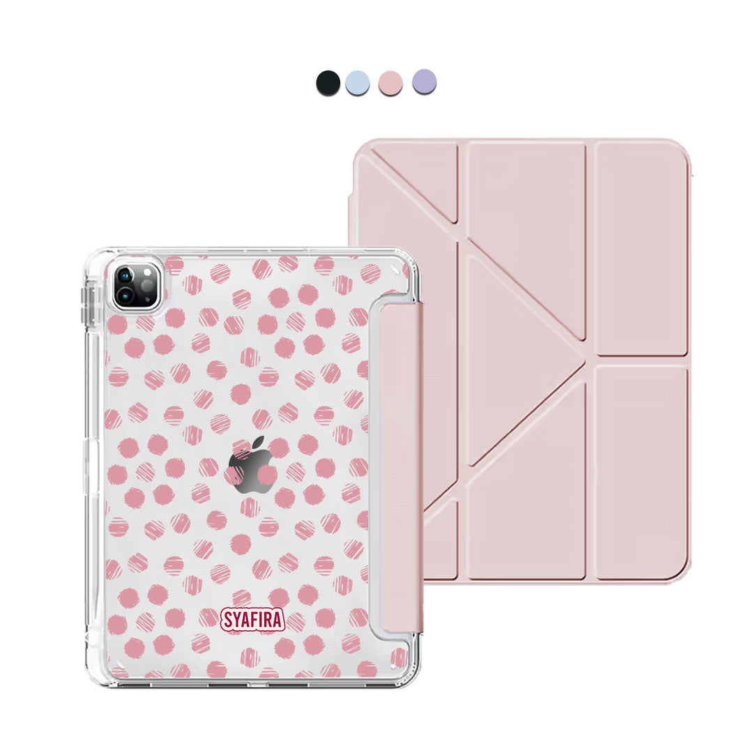 iPad / Android Tab Y-Fold Flip Cover - Lipstick