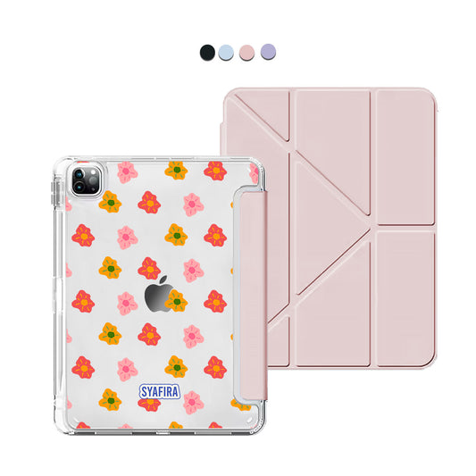 iPad / Android Tab Y-Fold Flip Cover - tropical flower 3.0