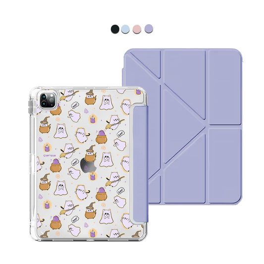 iPad / Android Tab Y-Fold Flip Cover - Spooky Cat