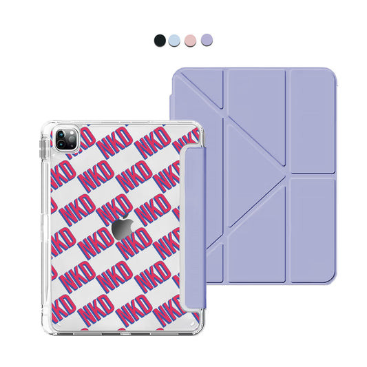 iPad / Android Tab Y-Fold Flip Cover - CUSTOM MONOGRAM 3.0 Diagonal Initial 2.0