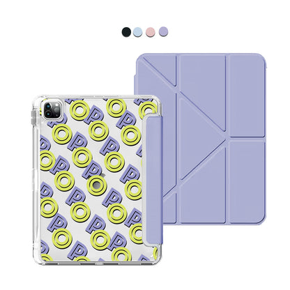 iPad / Android Tab Y-Fold Flip Cover - Initial Monogram 2.0
