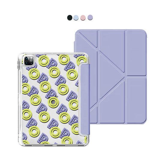 iPad / Android Tab Y-Fold Flip Cover - Initial Monogram 2.0