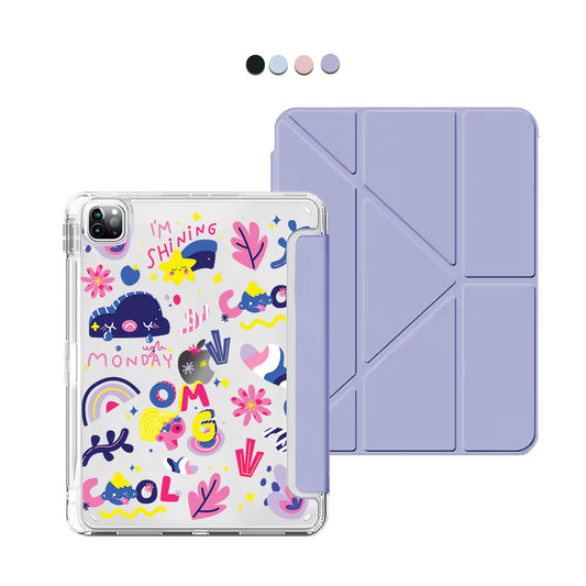 iPad / Android Tab Y-Fold Flip Cover - Monday My Day