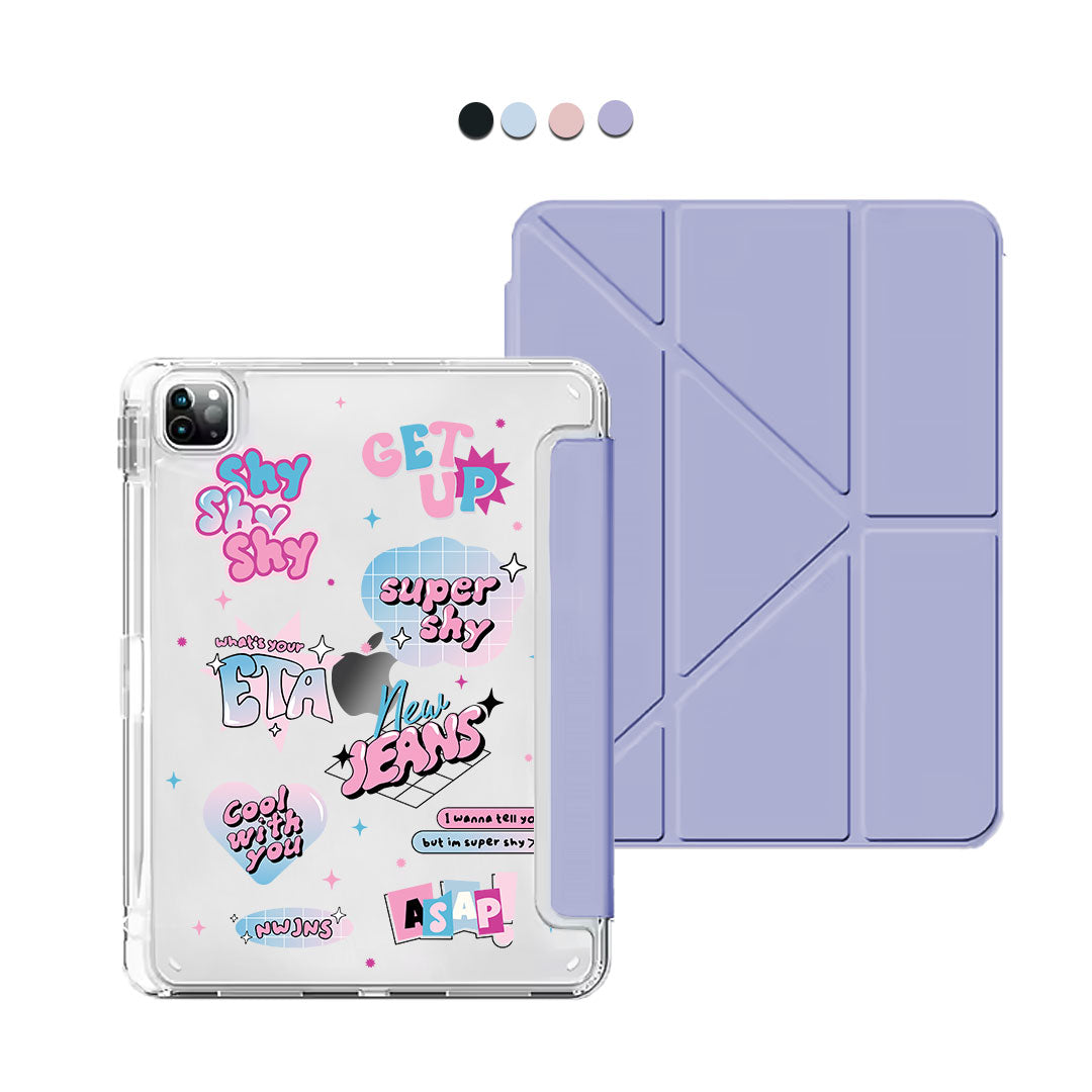 iPad / Android Tab Y-Fold Flip Cover - New Jeans Super Shy