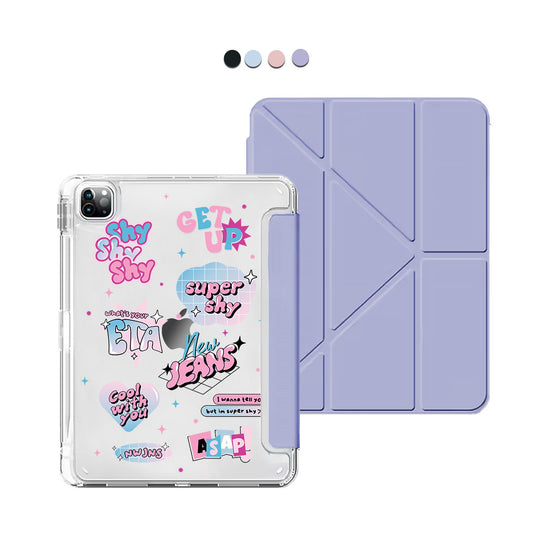 iPad / Android Tab Y-Fold Flip Cover - New Jeans Super Shy