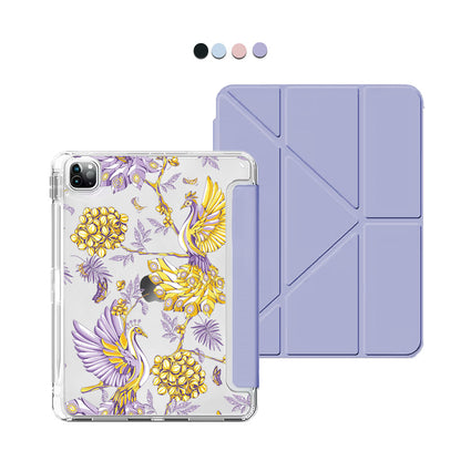 iPad / Android Tab Y-Fold Flip Cover - Peacock 3.0