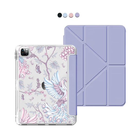 iPad / Android Tab Y-Fold Flip Cover - Peacock 2.0