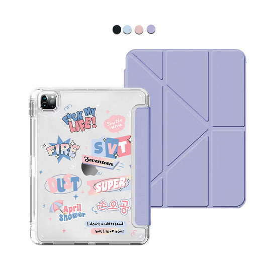 iPad / Android Tab Y-Fold Flip Cover - Seventeen Super