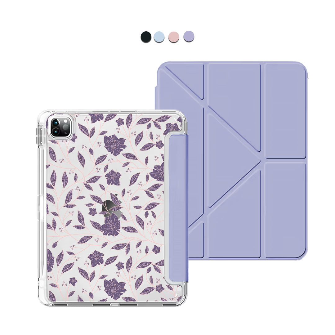 iPad / Android Tab Y-Fold Flip Cover - Sketchy Flower 4.0