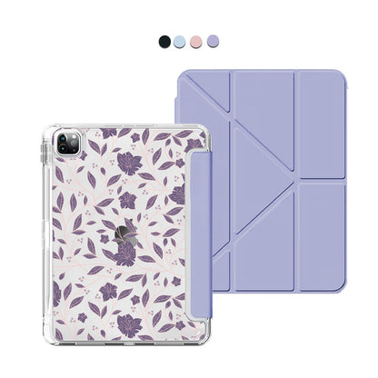 iPad / Android Tab Y-Fold Flip Cover - Sketchy Flower 4.0