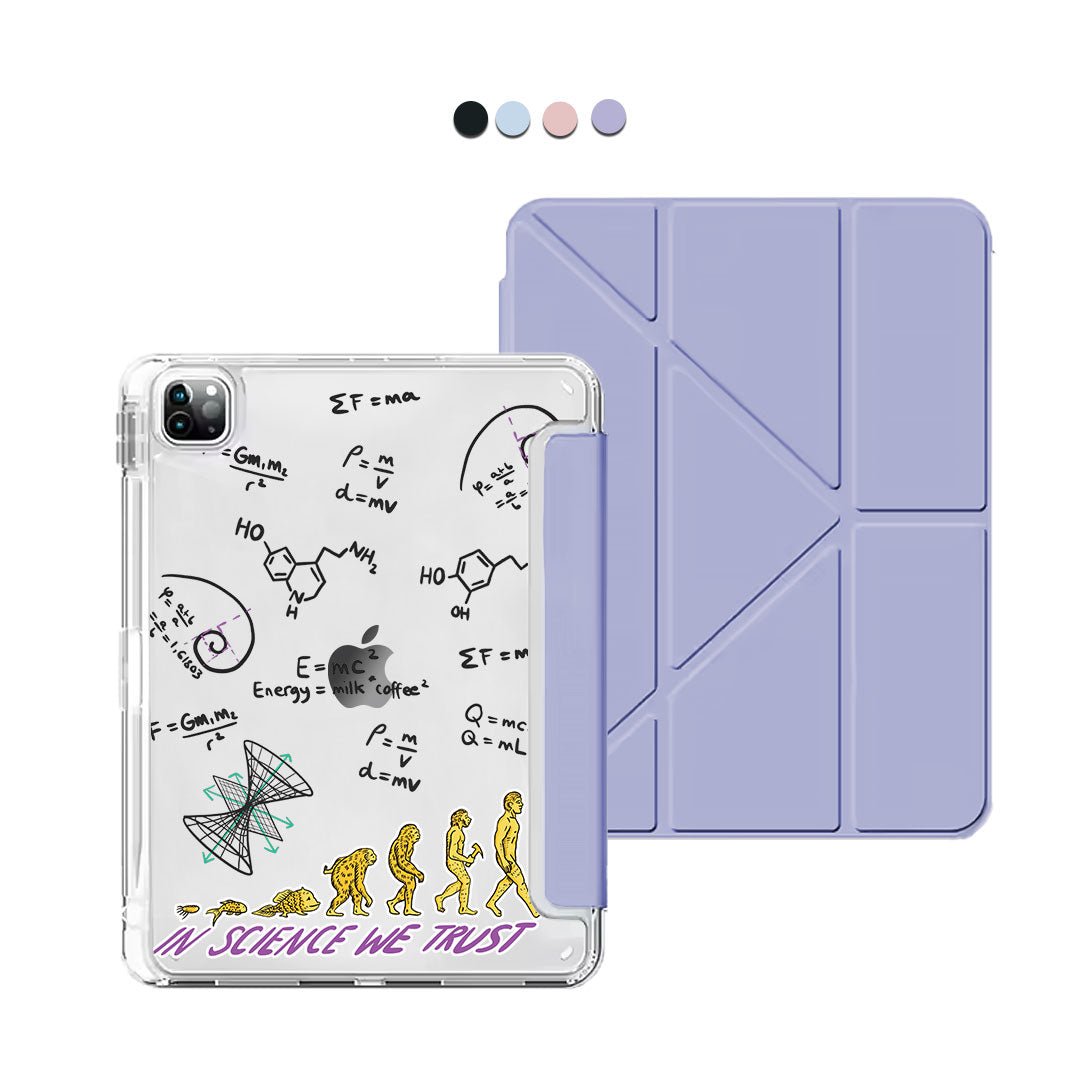 iPad / Android Tab Y-Fold Flip Cover - Science 1.0