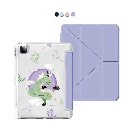 iPad / Android Tab Y-Fold Flip Cover - Dragon (Chinese Zodiac / Shio)
