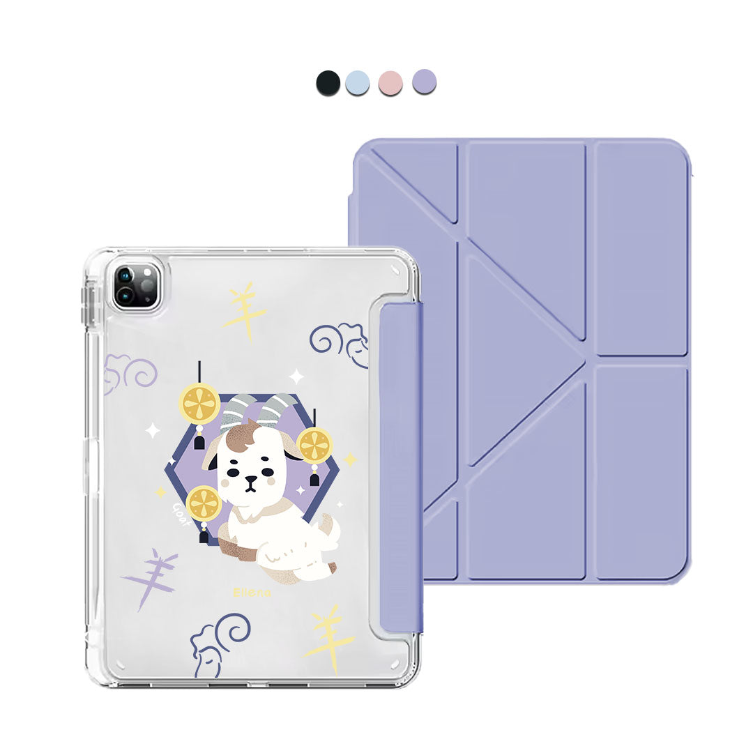 iPad / Android Tab Y-Fold Flip Cover - Goat (Chinese Zodiac / Shio)
