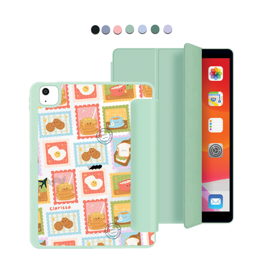 iPad Acrylic Flipcover - Breakfast Menu Stamps