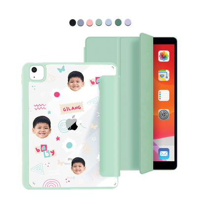 iPad Acrylic Flipcover - Face Grid Abstract