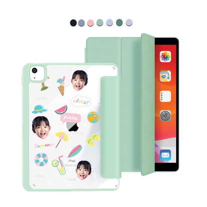 iPad Acrylic Flipcover - Face Grid Summer