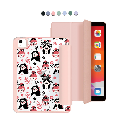 iPad Acrylic Flipcover - Flowery Faces