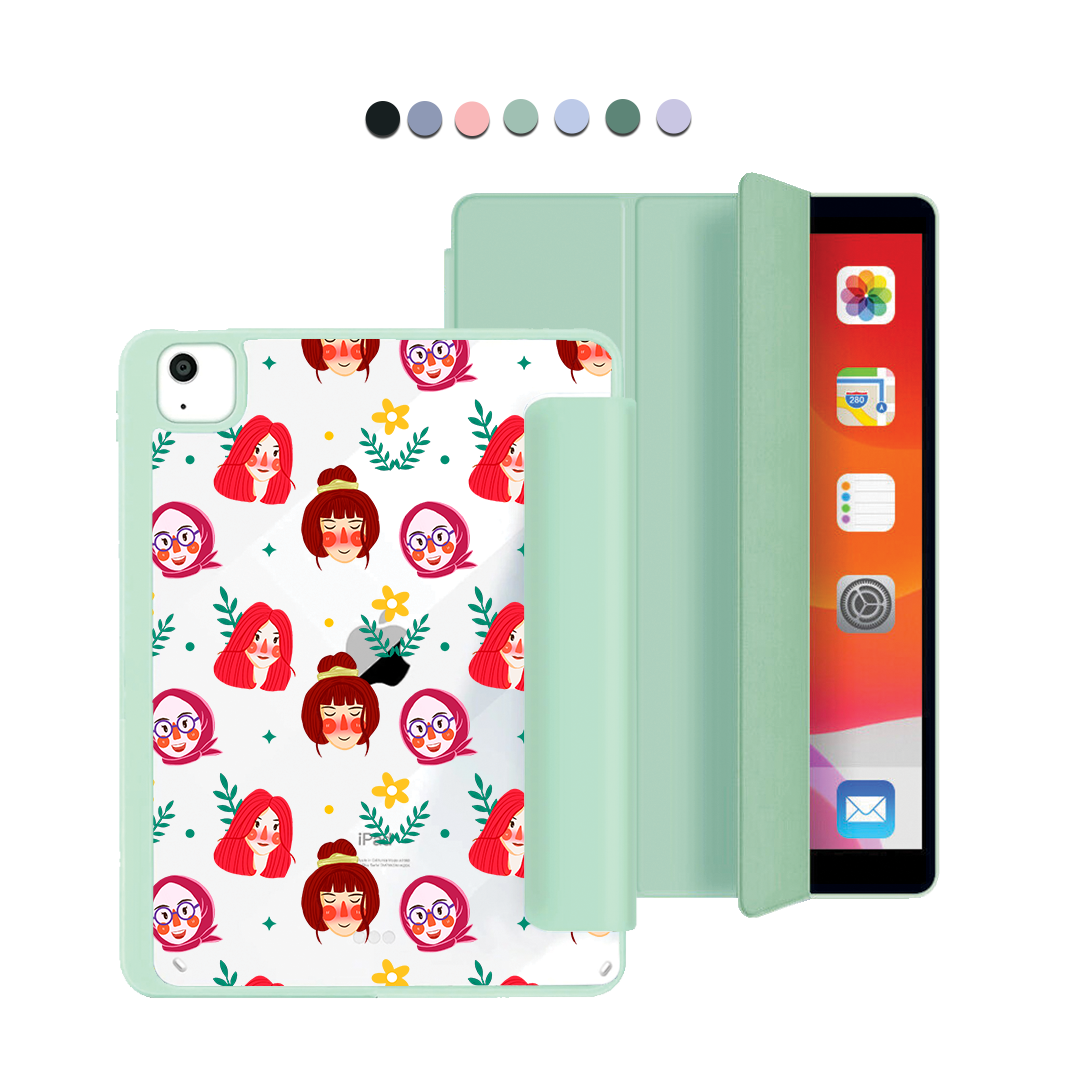 iPad Acrylic Flipcover - Lovely Faces