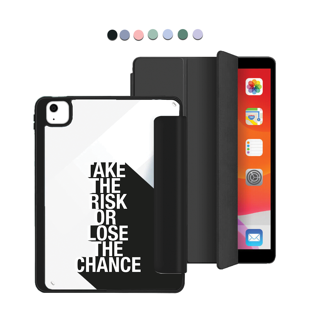 iPad Acrylic Flipcover - Take the Risk