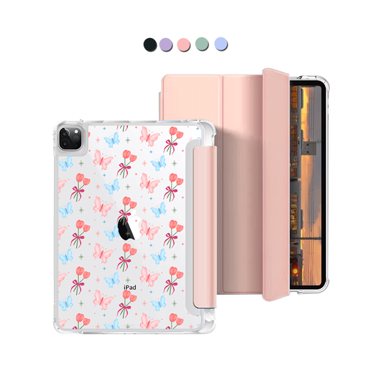 iPad Macaron Flip Cover - Coquette Butterfly