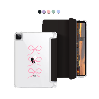 iPad Macaron Flip Cover - Coquette Triple Bow