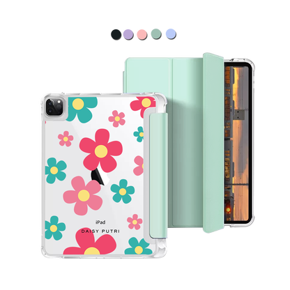 iPad Macaron Flip Cover - Daisy Delight 2.0
