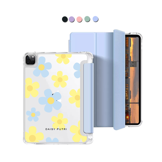 iPad Macaron Flip Cover - Daisy Skies