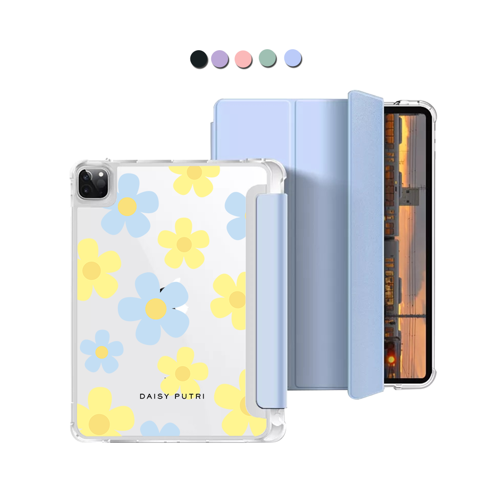 iPad Macaron Flip Cover - Daisy Skies