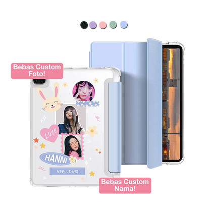 iPad Macaron Flip Cover - Face Grid Frame