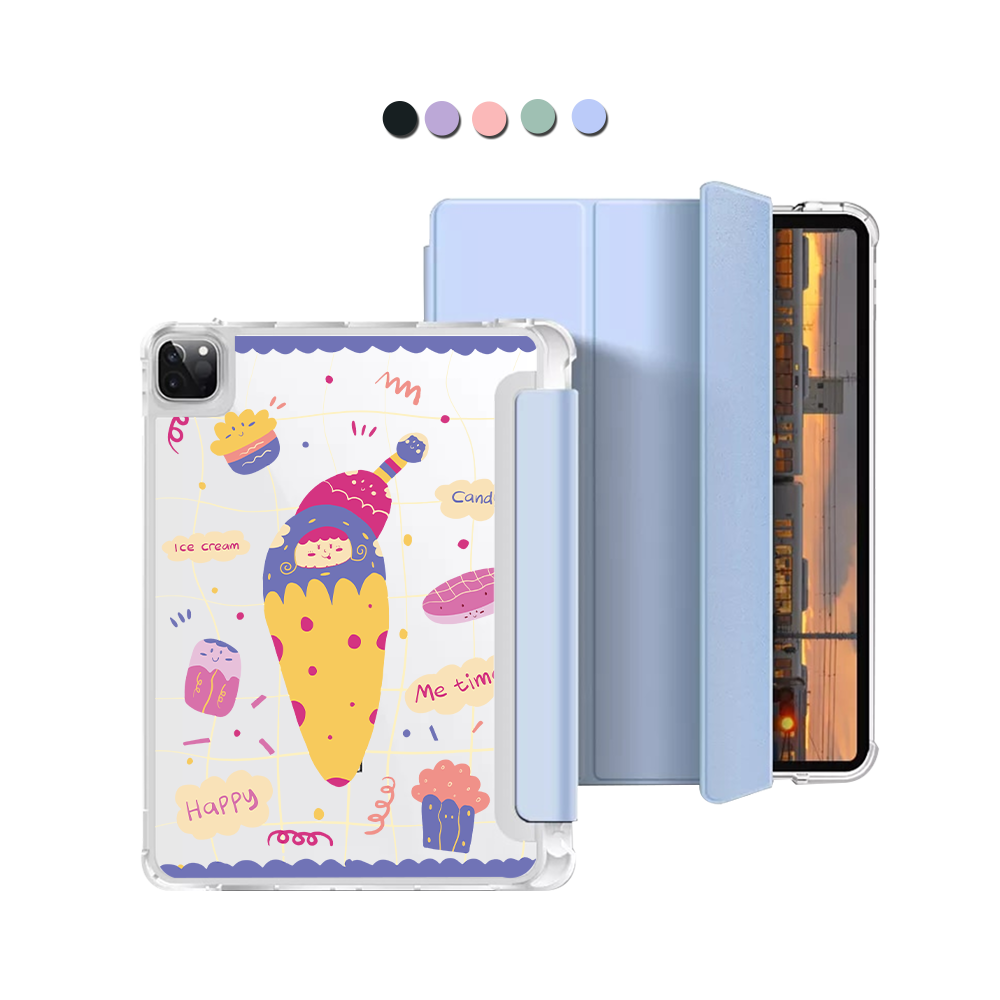 iPad Macaron Flip Cover - Candy Doodle