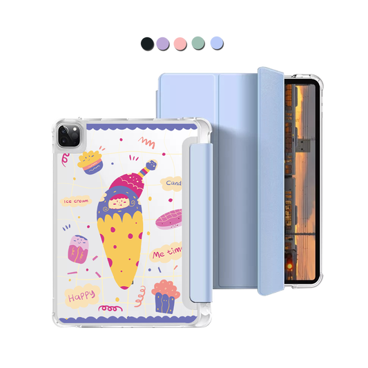 iPad Macaron Flip Cover - Candy Doodle