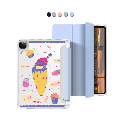 iPad Macaron Flip Cover - Candy Doodle