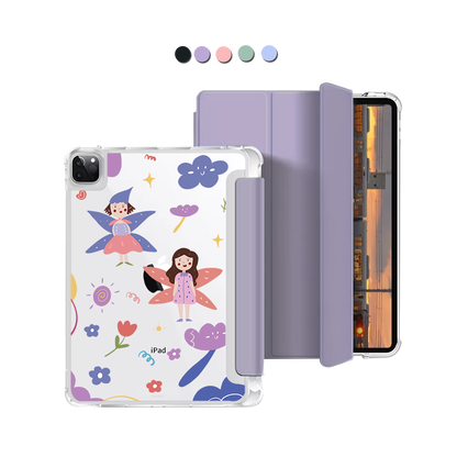 iPad Macaron Flip Cover - Fairy Pattern
