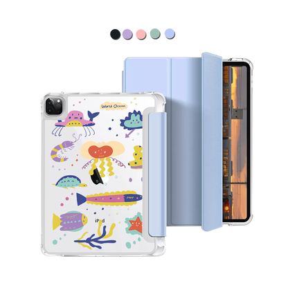 iPad Macaron Flip Cover - Ocean World