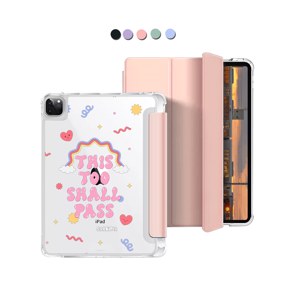 iPad Macaron Flip Cover - This Too Shall Pass