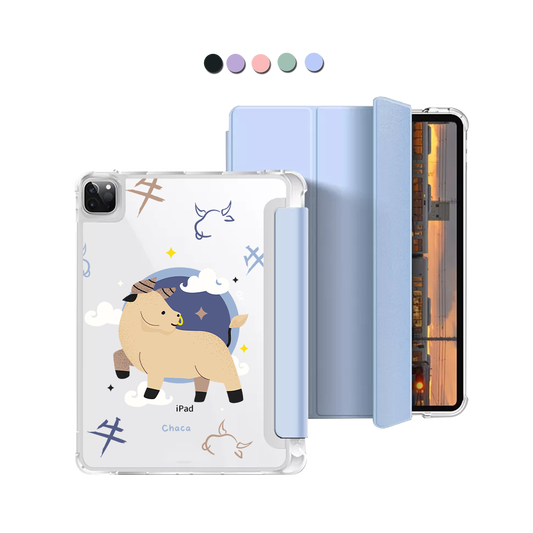 iPad Macaron Flip Cover - Ox (Chinese Zodiac / Shio)