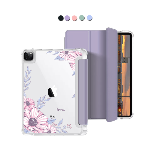 iPad Macaron Flip Cover - Pink Blossom