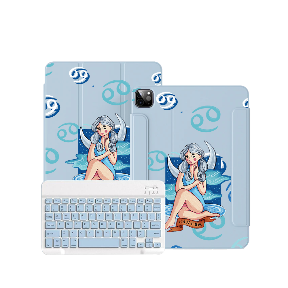 iPad / Android Tab Wireless Keyboard Flipcover - Cancer