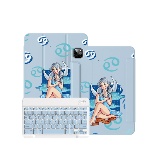 iPad / Android Tab Wireless Keyboard Flipcover - Cancer