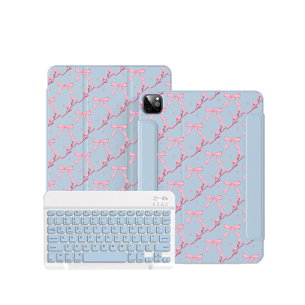 iPad / Android Tab Wireless Keyboard Flipcover - Coquette Floral