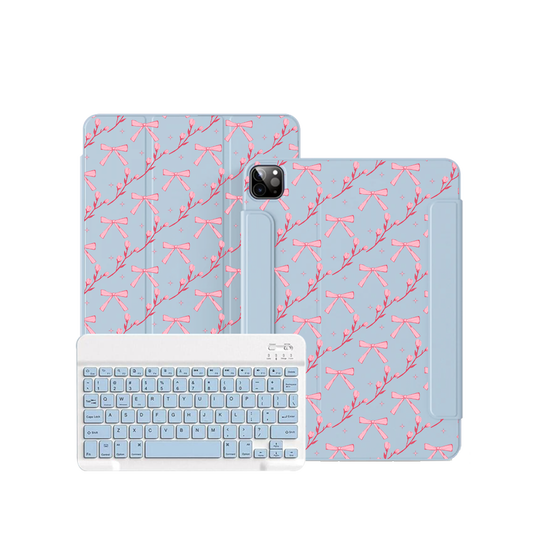 iPad / Android Tab Wireless Keyboard Flipcover - Coquette Floral