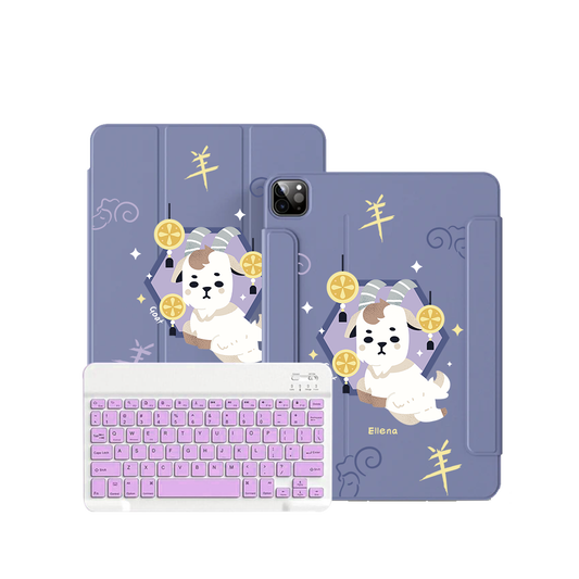 iPad Wireless Keyboard Flipcover - Goat (Chinese Zodiac / Shio)