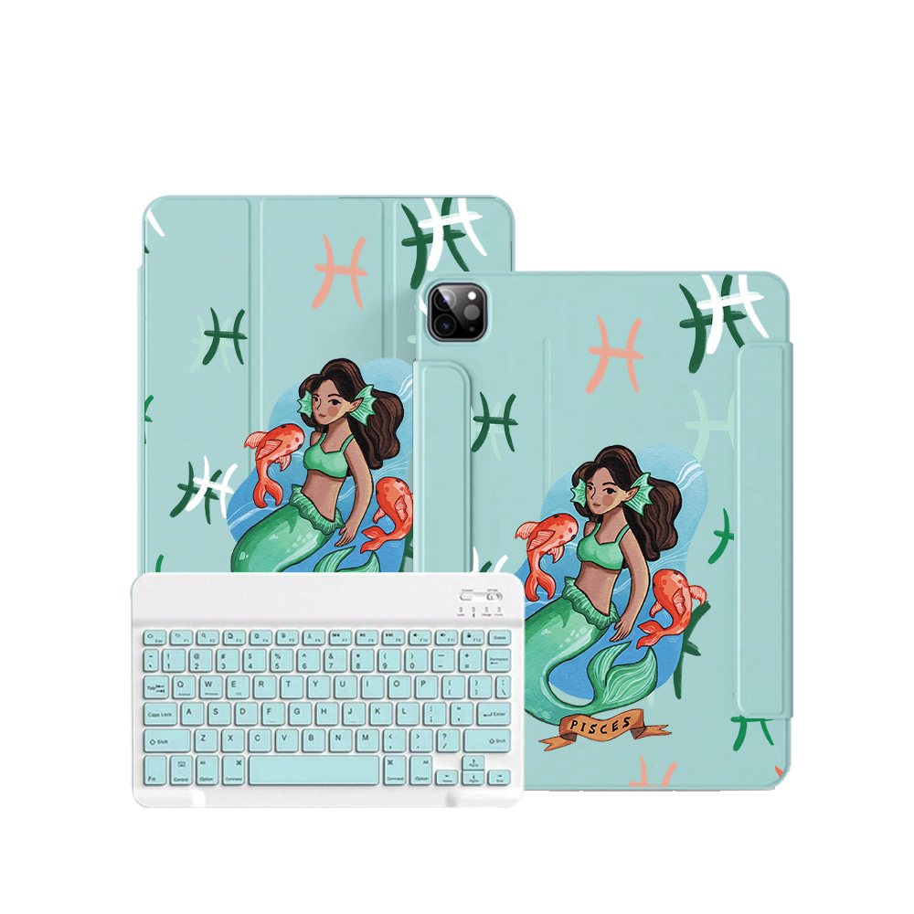 iPad / Android Tab Wireless Keyboard Flipcover - Pisces